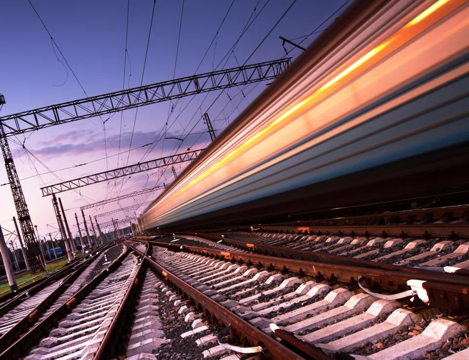 Train Speed Regulated By Track Management System