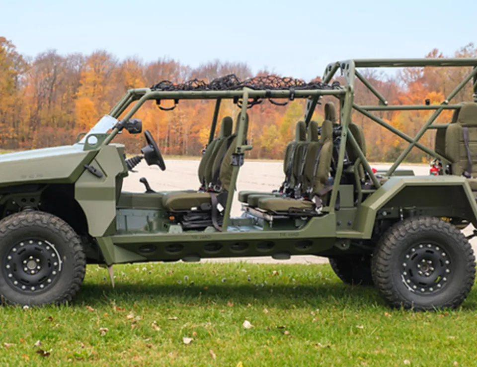 Infantry Squad Vehicle On Grass