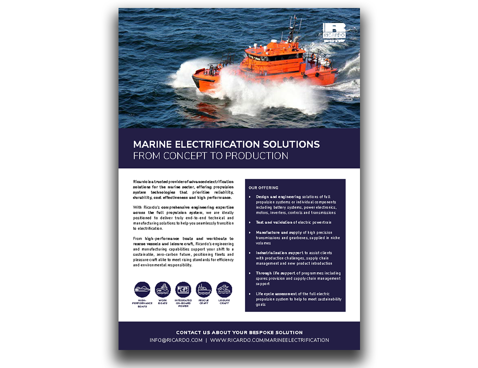 Marine Electrification Flyer