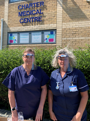 Staff at the Charter Medical Centre in Hove were among the first recipients of the Ricardo PPE