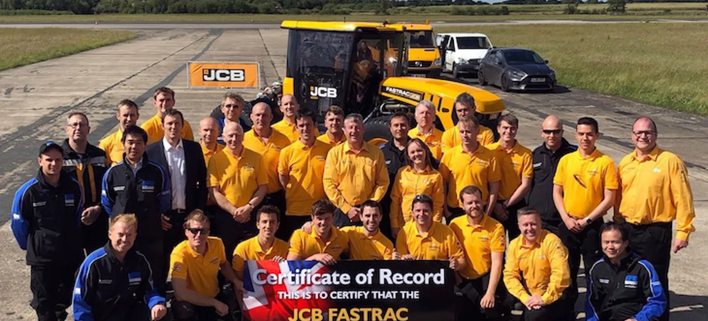 Jcb Tractor Speed Record