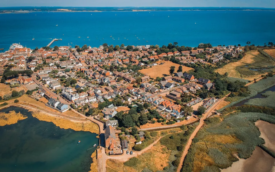 Aerial View Of Isle Of Wight