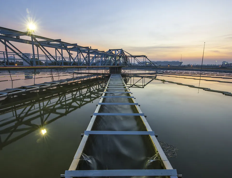 Water Treatment Plant With Sunset 1453X1125 (2)