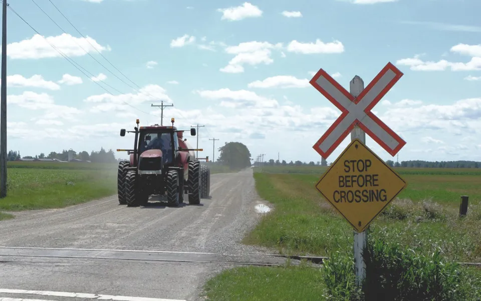 Ontario Railroad Crossing