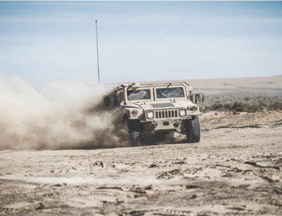 Humvee On Dirt Road (1)