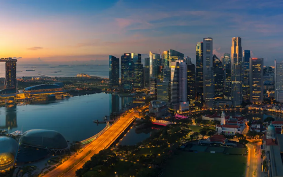 Aerial View Of Singapore