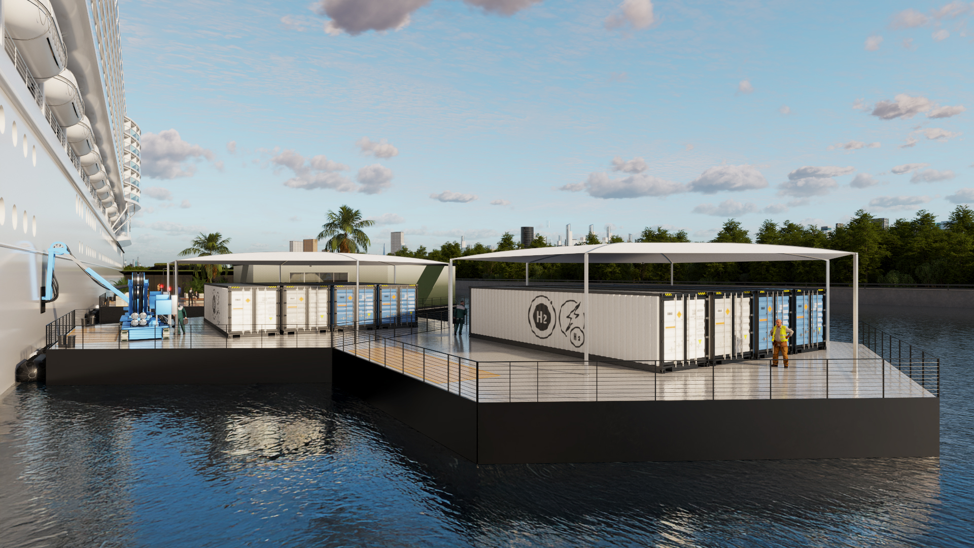 Hydrogen Floating Power Hub