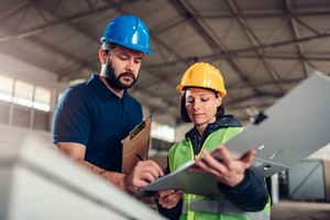 People in hard hats