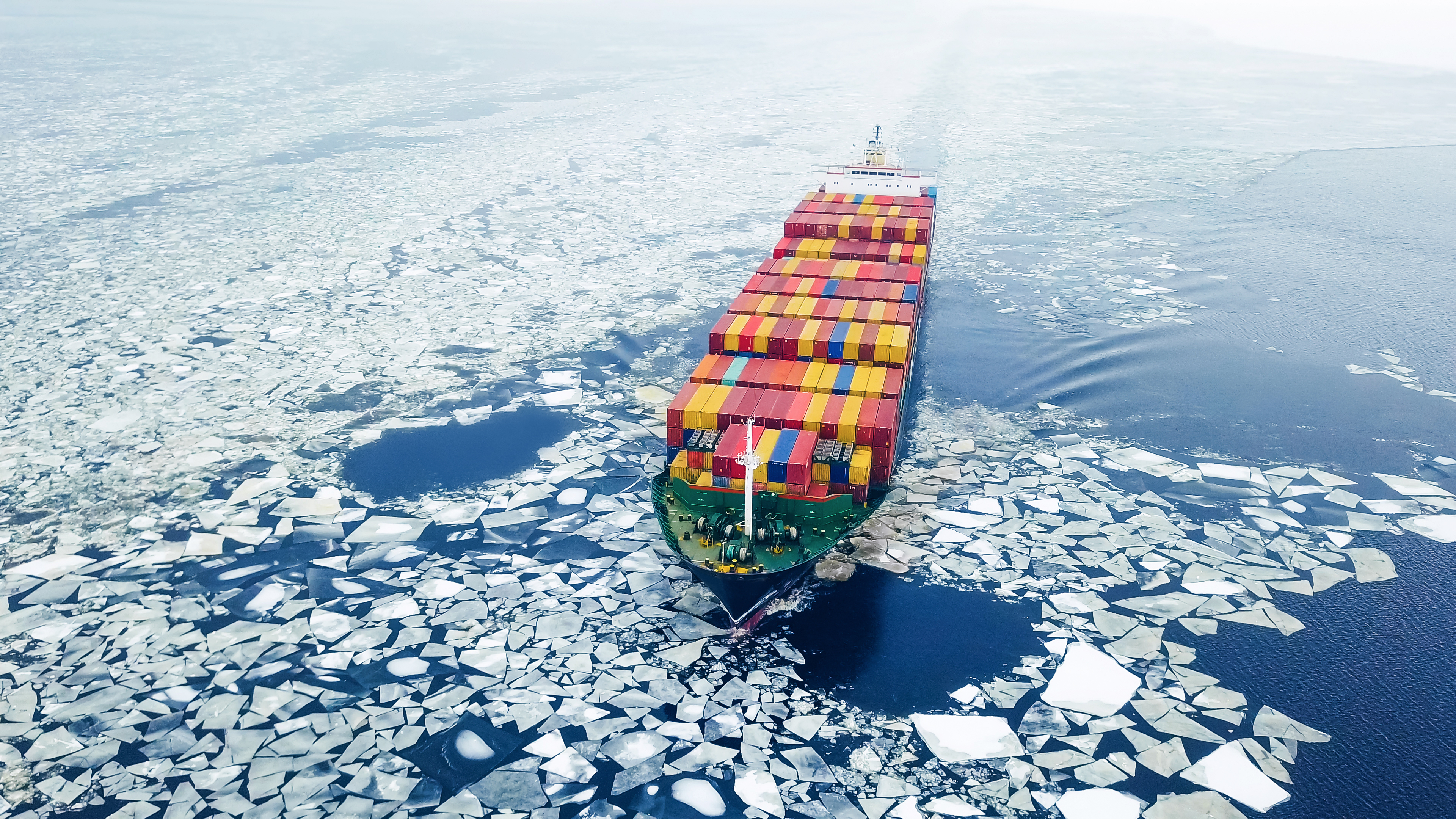 Cargo Ship Sea Ice 1032820936