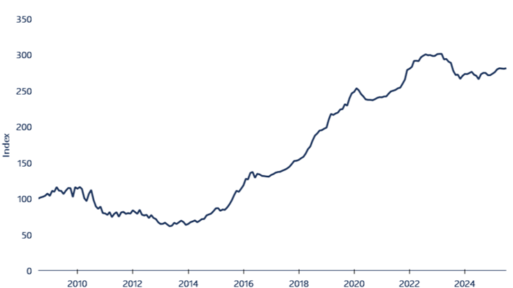 Figure 2	Ricardo Entitlement Index, 2008-09 to 2024-25.