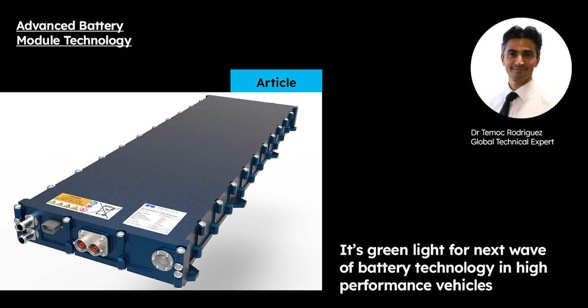 Advanced Battery Technology for High Performance Vehicle