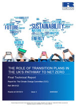 The role of transition plans report cover