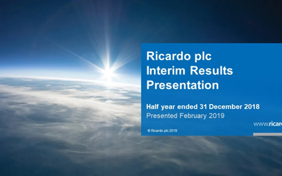 Interim Results For The Six Months Ended 31 December 2018 Presentation Cover