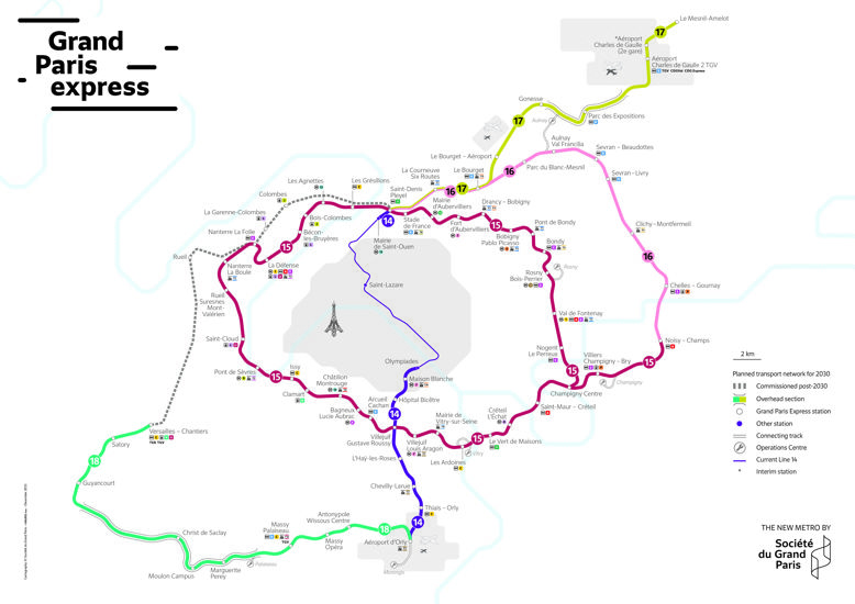 map Grand Paris express
