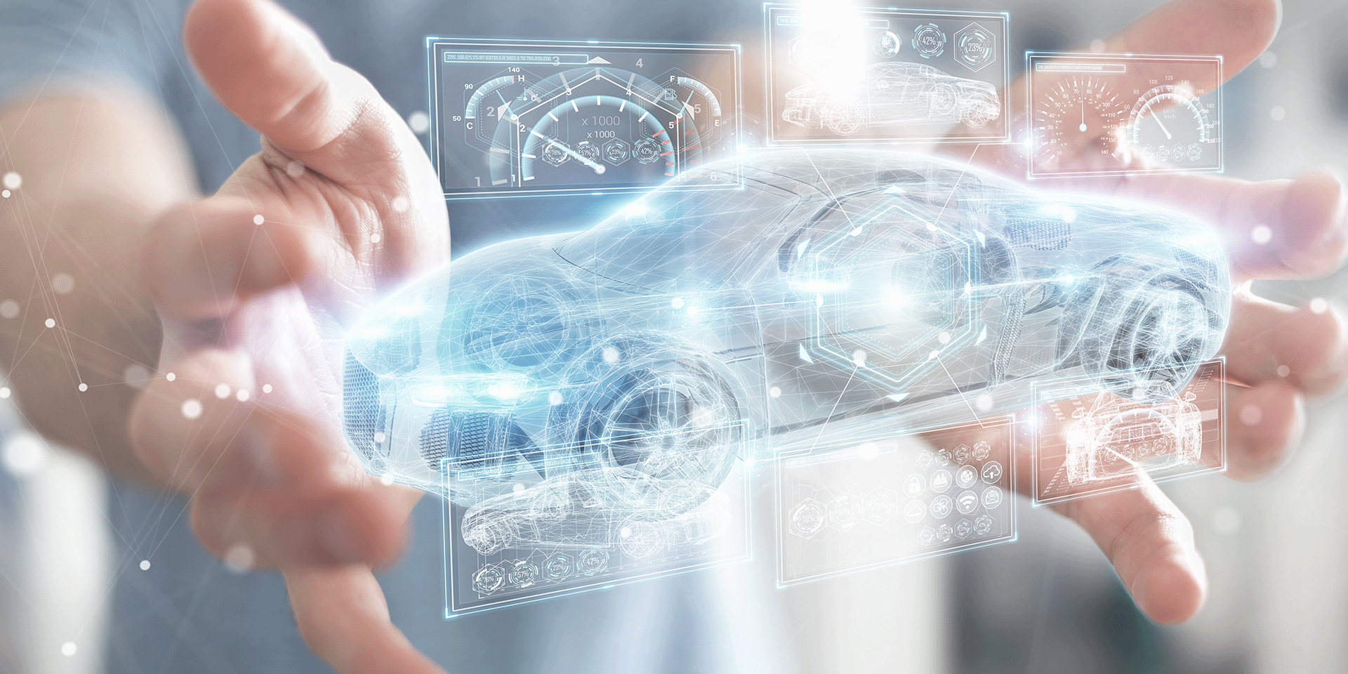 virtual vehicle with technical readouts