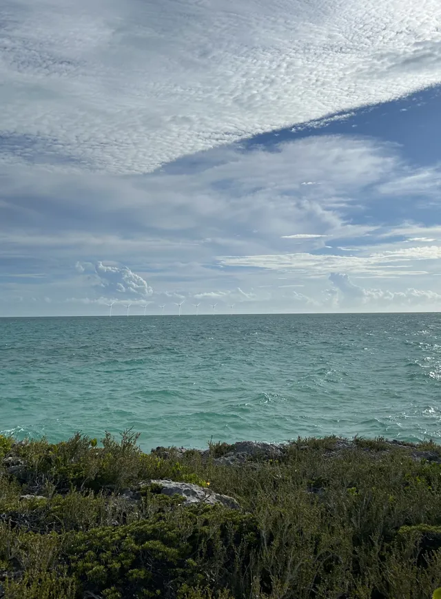 Turbines Off Coast Of Bermuda Mock