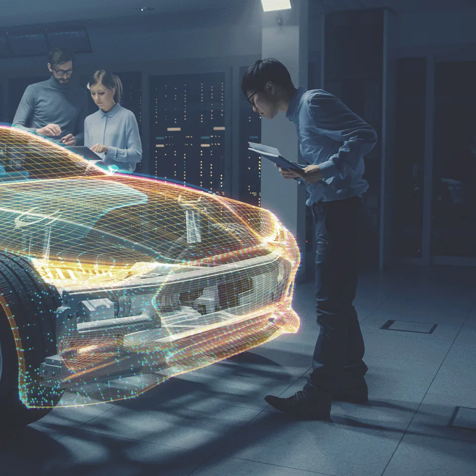 People Inspecting Car Digital