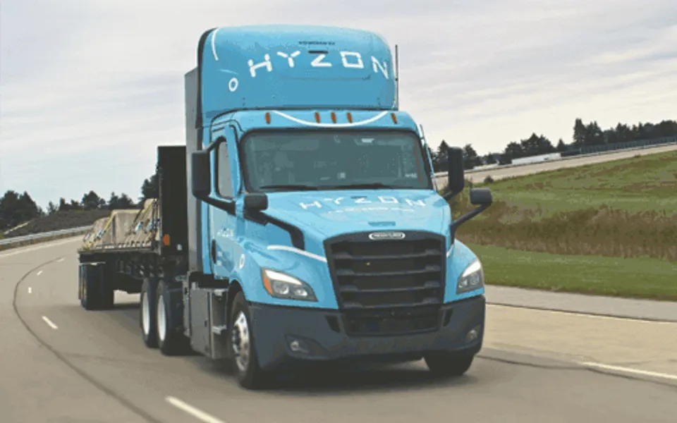 Hyzon Truck On Road
