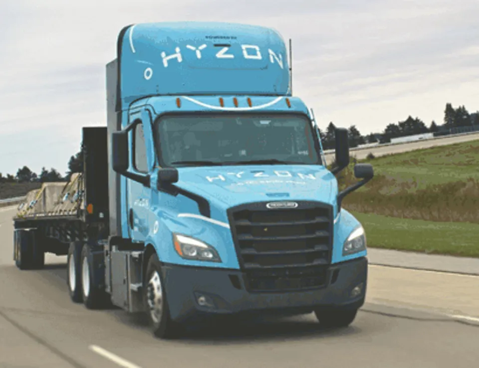 Hyzon Truck On Road