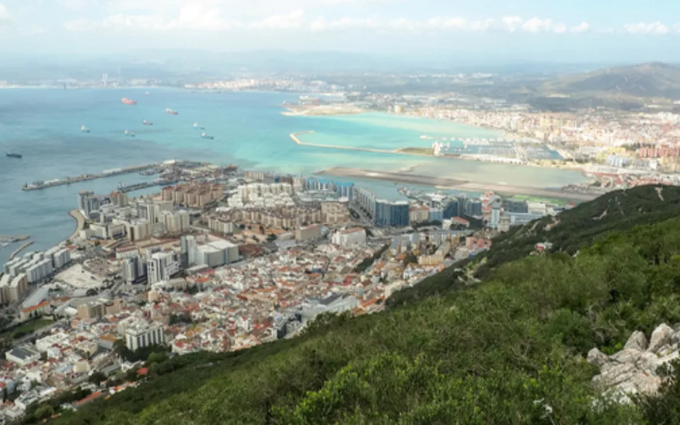 View Of City From Hill