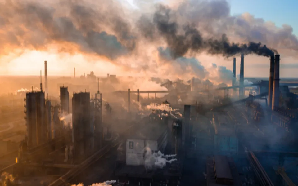 Factory Smoke Coming Out Chimney