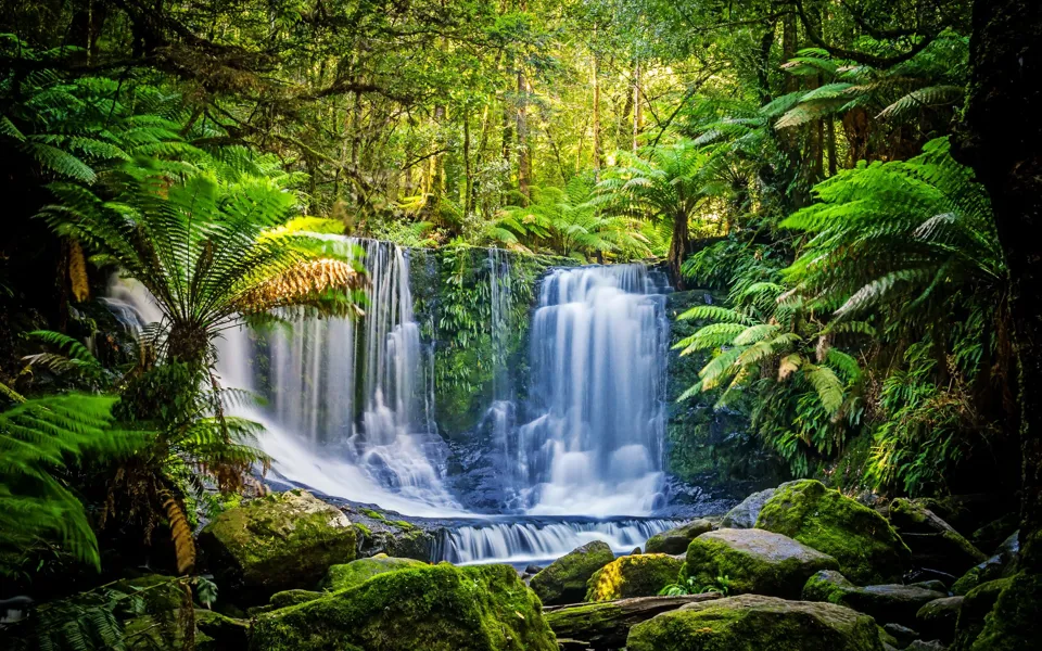 The Horseshoe Falls At The Mt Field National Park Tasmania Australia Scaled