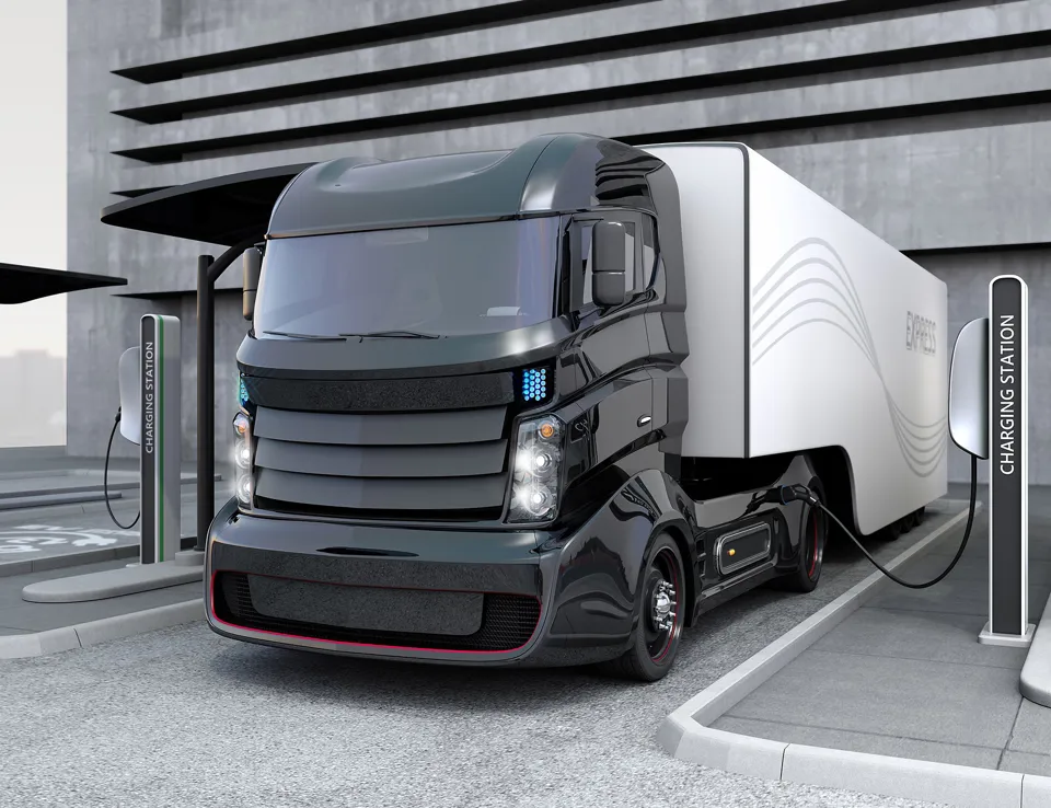 Hybrid Electric Truck Charging