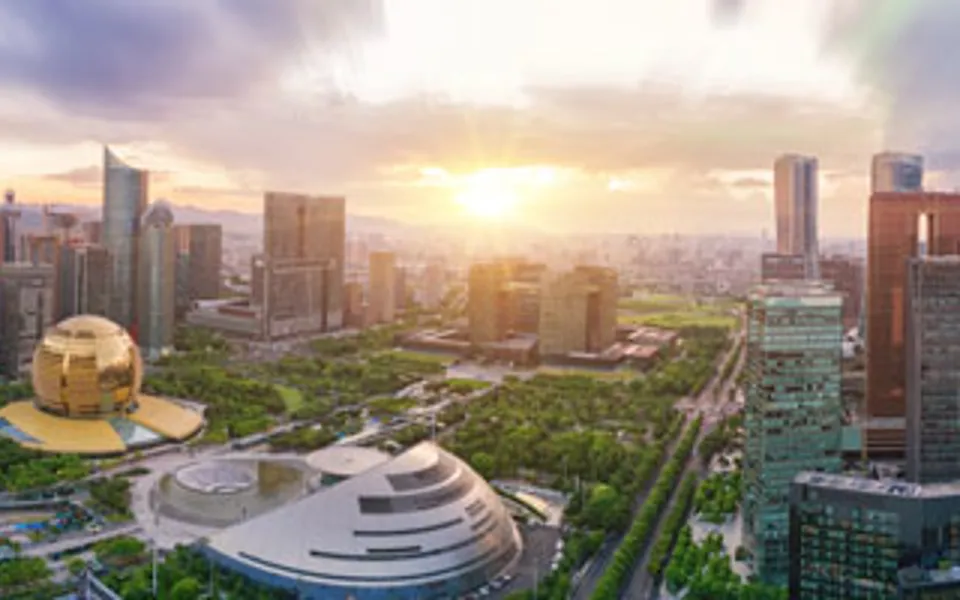 Birds Eye View Of China