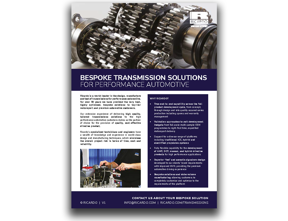 Bespoke Transmission Flyerr